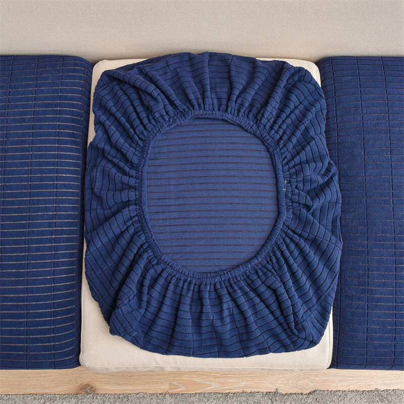 Capa de almofada de assento de sofá elástico de pelúcia capa de almofada de canto secional de cor sólida