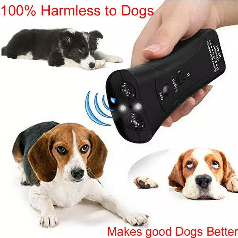 Penolak anjing 3 in 1, anjing perangkat pelatih kontrol anti-gonggongan anjing menghentikan pelatihan gonggongan anjing perangkat pelatihan hewan peliharaan #