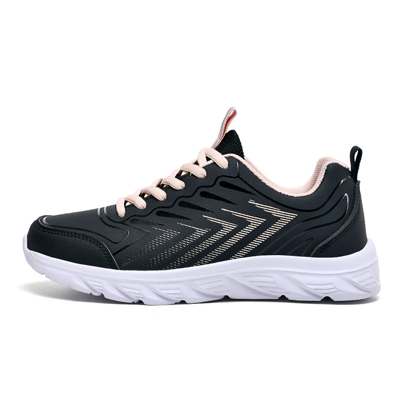 Running Shoes Lightweight Sneakers Breathable Pu Shoes Sport Shoes Outdoor Brand Training Lace-up Shoes Fitness Women Shoes 1928