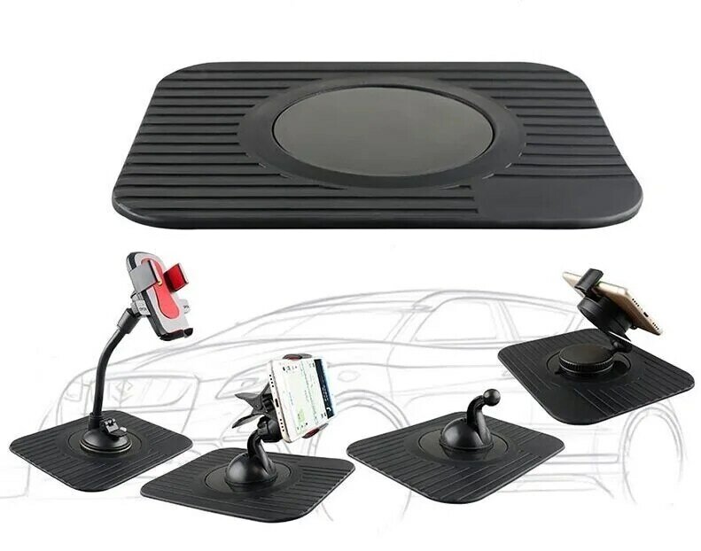 Car -Slip Mat Pads Car Storage Mat Pads Car Non-Slip Mat Auto Silicone Interior Dashboard Phone Storage Mat Pads