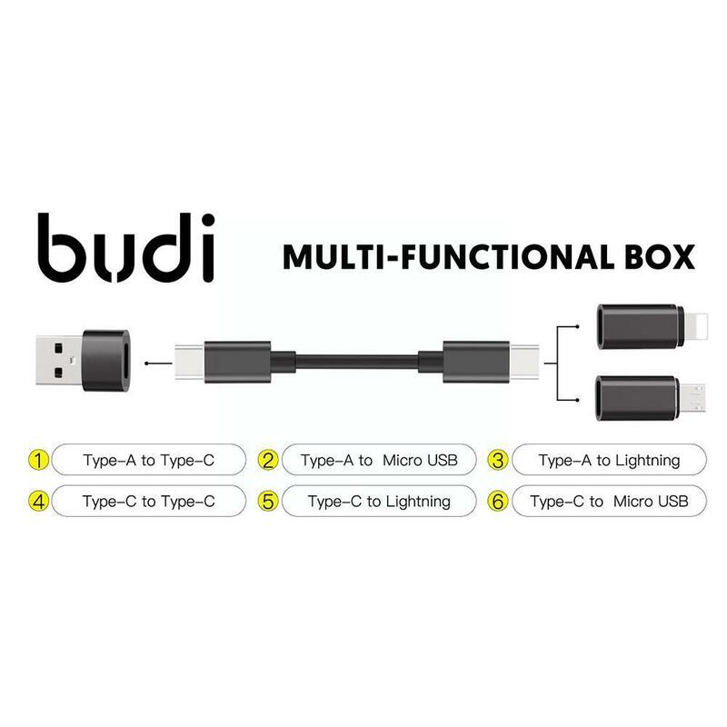 Caja de almacenamiento de tarjeta adaptadora multifunción 9 en 1, caja de Cable Stick, cargador de Cable de datos Universal Usb X4i9