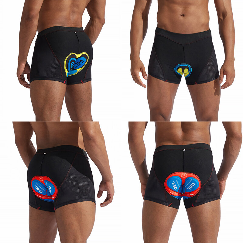 WOSAWE – coussin de Gel de silice 9D pour hommes et femmes, sous-vêtements de cyclisme, coussins 5D antichoc