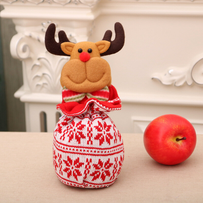 Рождественская сумка для яблока с различными застежками, сумочка для рождественских подарков, Детская маленькая Подарочная сумка, декоративные принадлежности