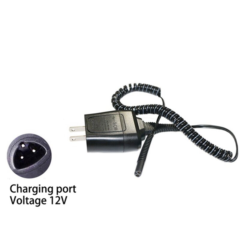 Kabel daya untuk Braun Shaver Series 7 3 5 S3 Charger untuk Braun Electric Razor 190/199 pengganti 12V adaptor US Plug