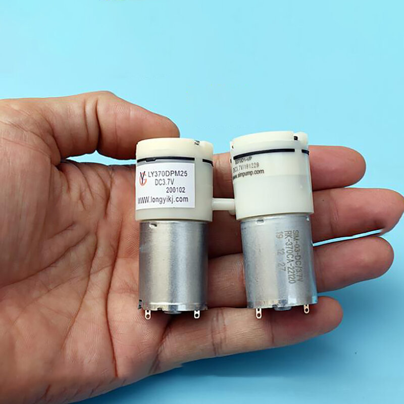Micro pompe à Air 3V – 5V DC, petit moteur 370, pompe à oxygène pour Aquarium à faible bruit, bricolage, 1 pièce