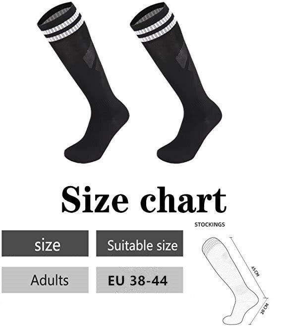 New Compression Stockings Football Socks Non-slip Long Tube Over The Knee Socks Striped Soccer Socks Outdoor Sports Gym