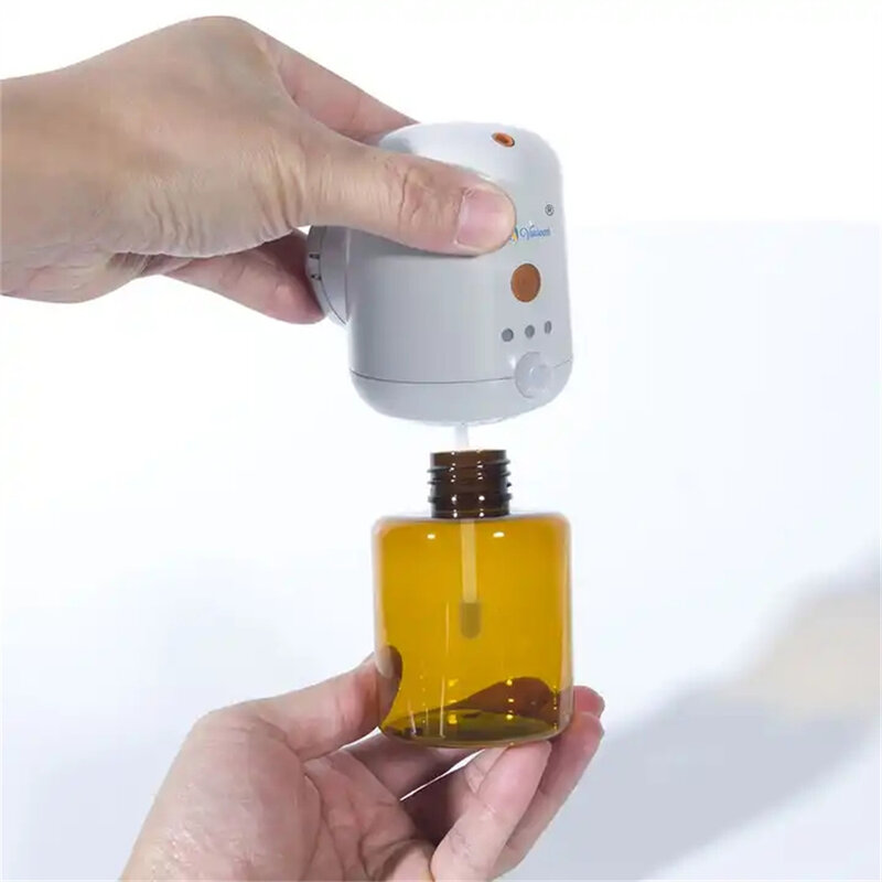 Diffuser minyak esensial 130ml, Sensor manusia dua Mode tanpa air portabel penyebar aroma hening beberapa tingkat penyesuaian untuk rumah kantor