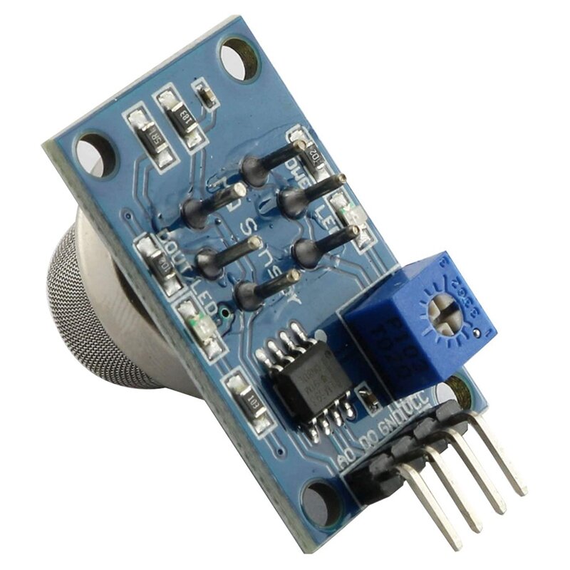 6 pces MQ-2 placa de fuga do sensor analógico do gás e do fumo para arduino raspberry pi esp8266 mq2 5v dc