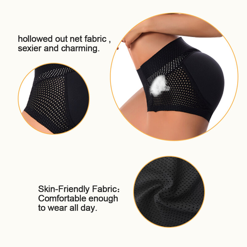 NINGMI Butt Lifter Body Shaper mutandine Hip Shapewear falso Seamless Hip Pad Hip Enhancer Push Up mutandine