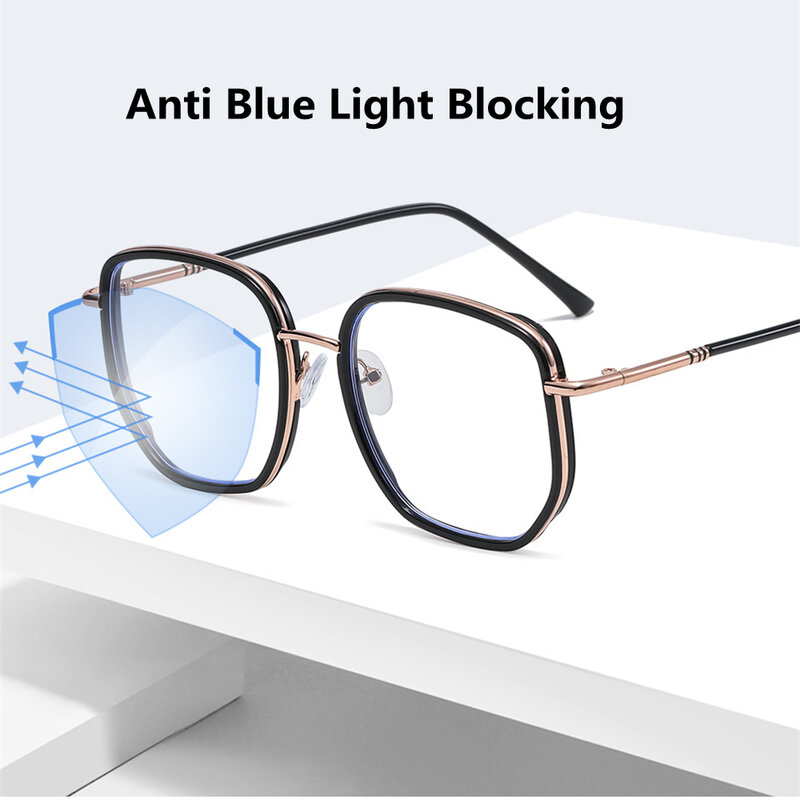 신제품 여성용 컴퓨터 안경 블루 라이트 차단 안경, 패션 럭셔리 브랜드 디자이너 안경, 여성용 Oculos de sol, 2022