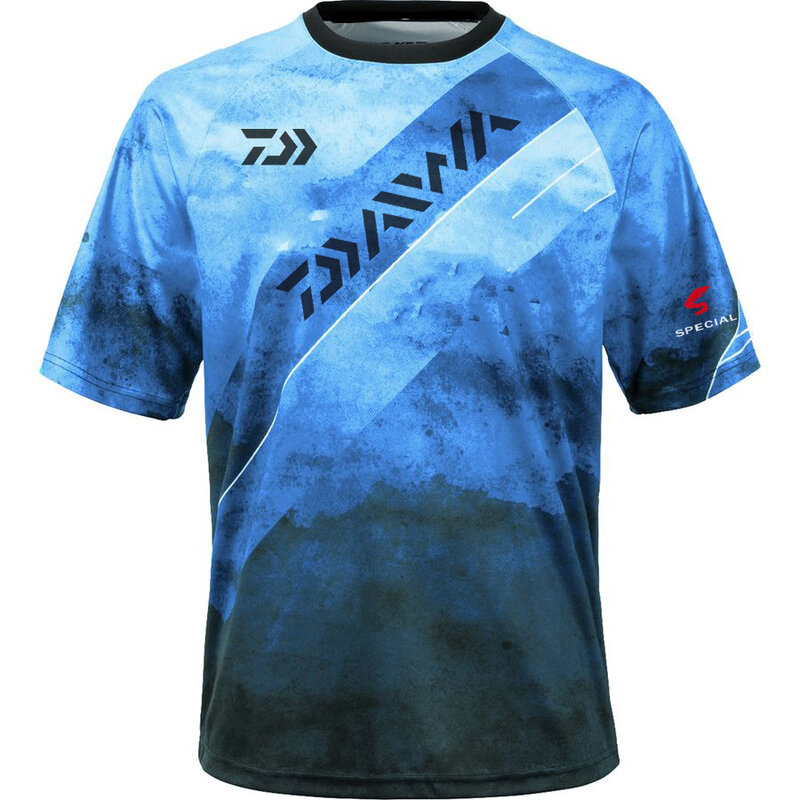 Camiseta de pesca para hombre, prenda deportiva de secado rápido, transpirable, para exteriores, ciclismo, correr, Coolmax, verano, 2021