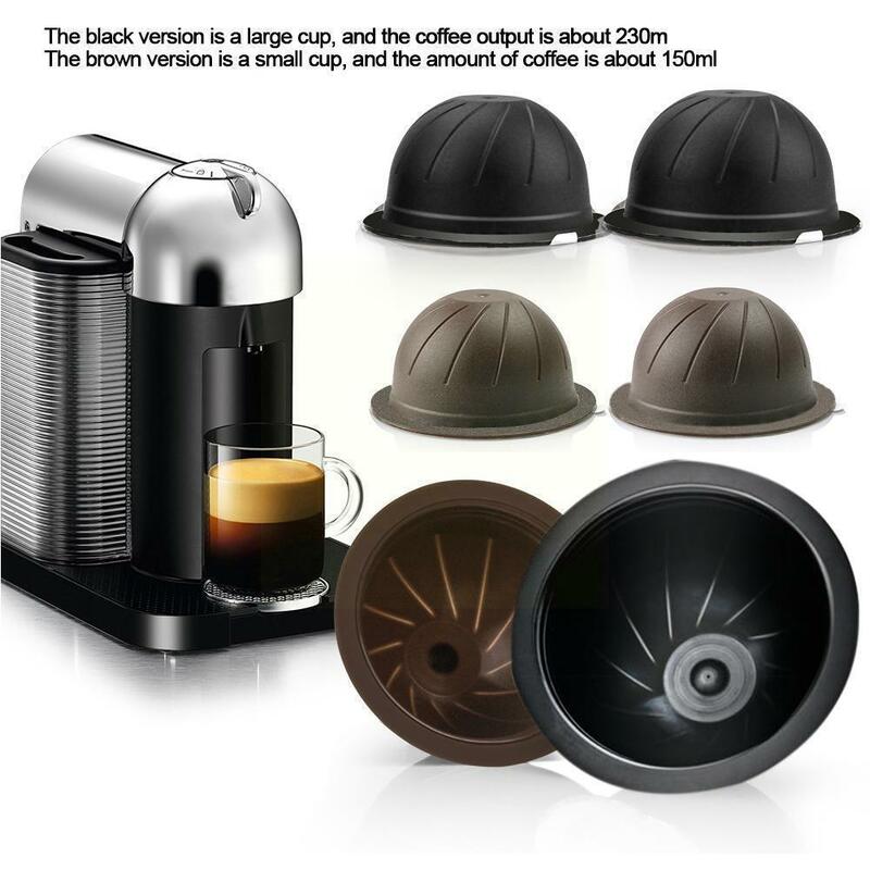 Cápsula de café reutilizable para Nespresso Vertuo Vertuoline, cápsulas rellenables, 150ML/230ML, X3F1, aproximadamente 60 veces de uso, 1 unidad
