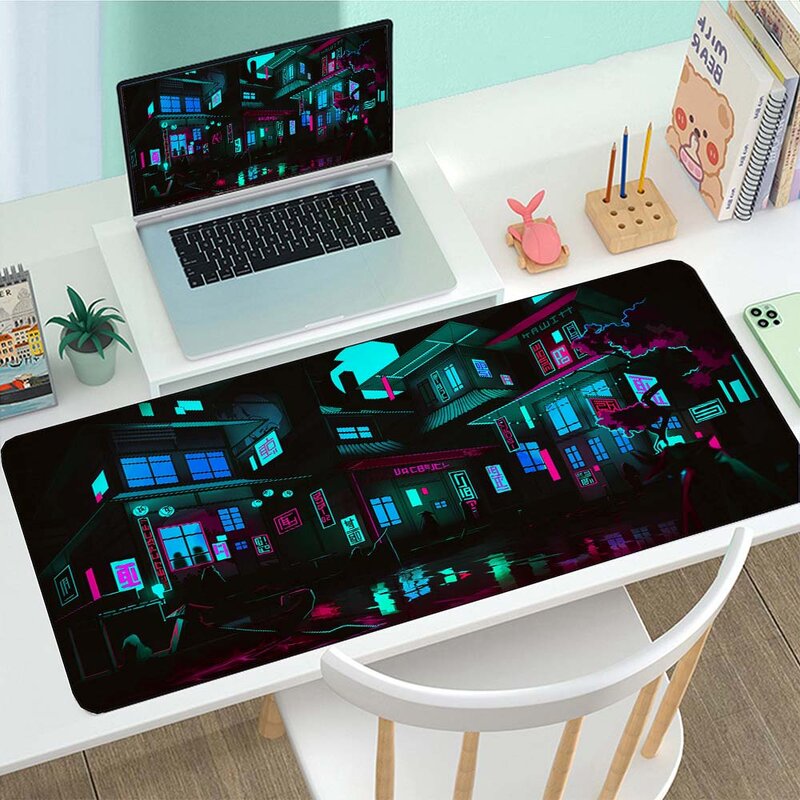 ญี่ปุ่นที่สร้างสรรค์สถาปัตยกรรม Mousepad ขนาดใหญ่แผ่นรองเมาส์สำหรับเล่นเกม DeskMat สำหรับเล่นเกมคอ...