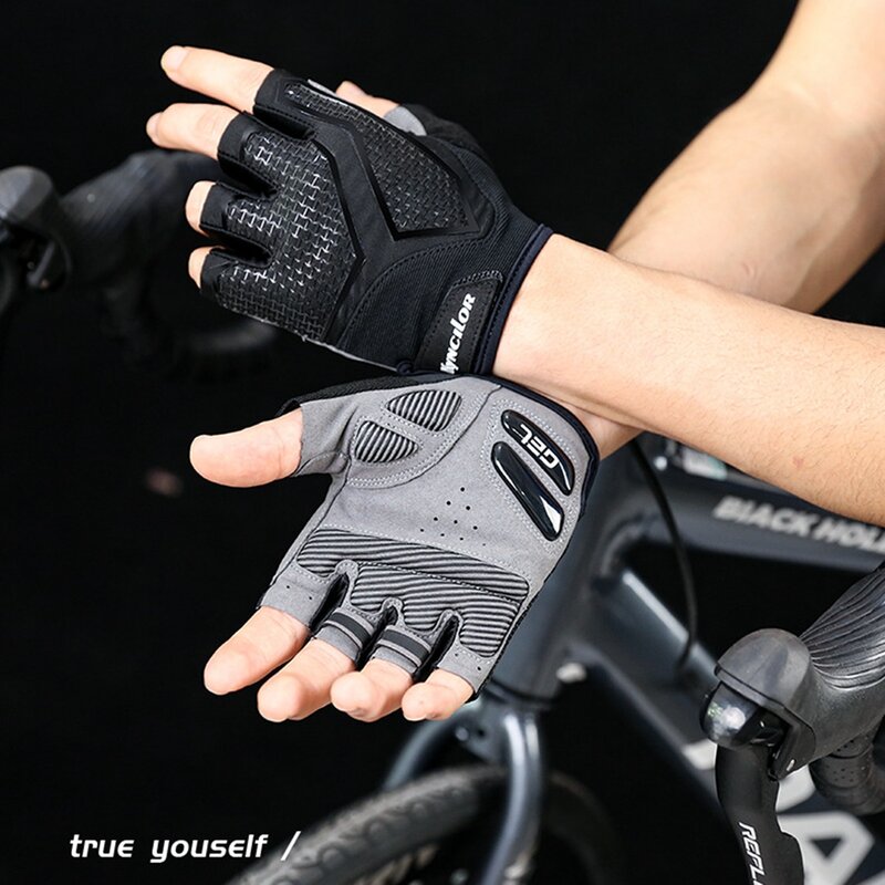 New Professional Fitness Breathable Anti-Slip Women Men Half Finger Summer Fishing Cycling Fingerless Gloves Female Bicycle Bike