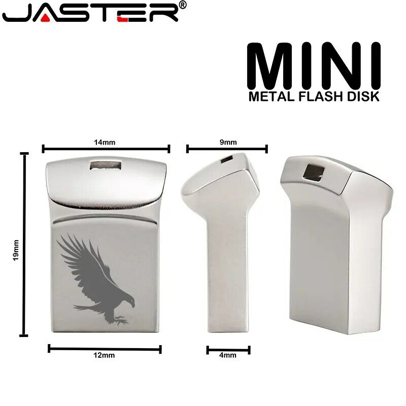 JASTER Super Mini pamięć USB 64GB szybki Pendrive 32GB kreatywny prezent biznesowy Pen Drive 16GB darmowy łańcuszek Pendrive