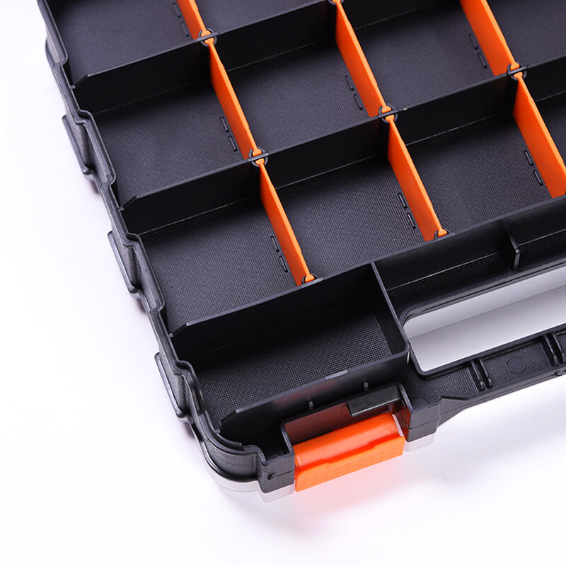 Plastic For Screws Portable Compartment Removable Dividers Double Sided Small Parts Tool Box Organizer Hardware Storage Case