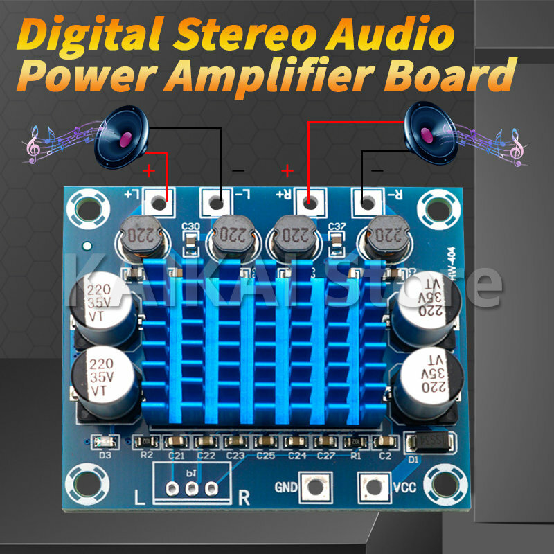 Placa amplificadora de potência de áudio estéreo, tpa3110 com 30w + 30w, 2.0 canais, dc 8-26v 3a