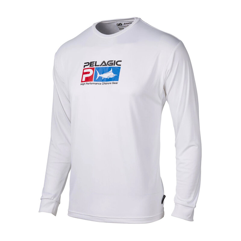 Camiseta de manga larga de Pesca para hombre, ropa de Pesca con equipo pelágico, protección Uv, transpirable