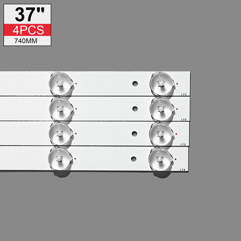 1Set = 4 Stuks Led Backlight Strip Voor LE37K16 IC-B-HWK37D040 C6Z6(F2-S26-Z6)W