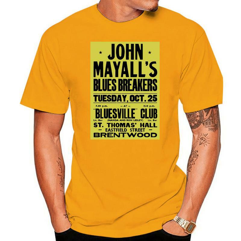 John Mayall Concert Poster T-shirt Bluesbreakers Eric Clapton Peter Groen Blues