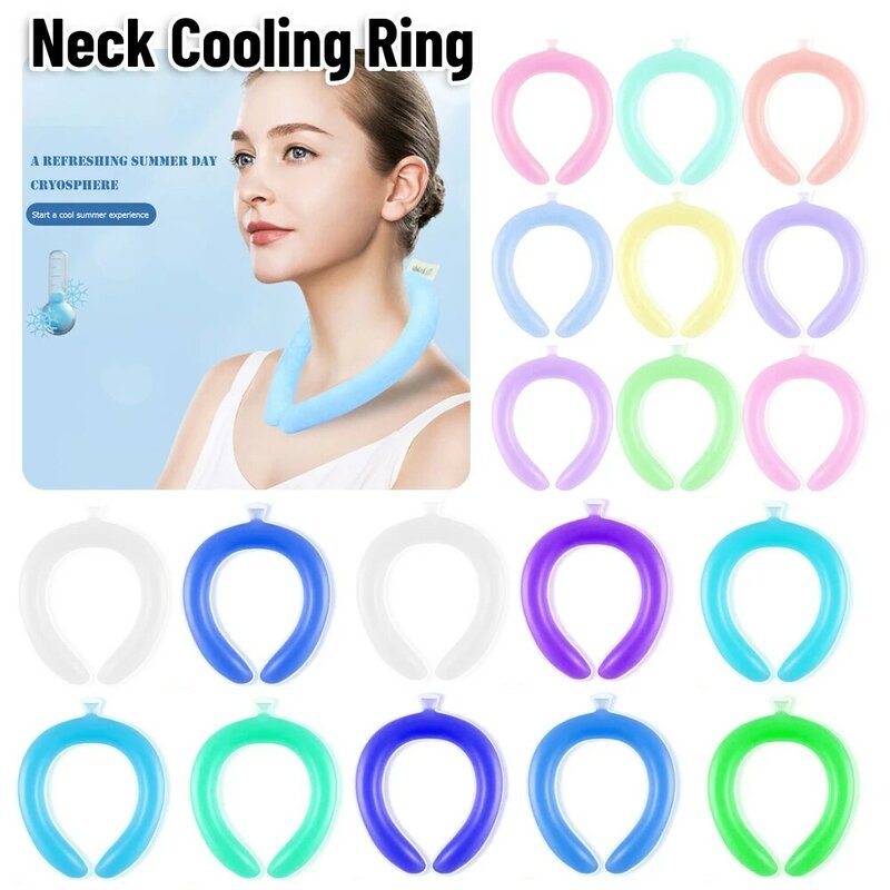 1pcs Neck Cooling Ring Wearable Summer Cooler Rings Cool Tube Collar Cycling Running Outdoor Coolers Collars Small Neck Cooler