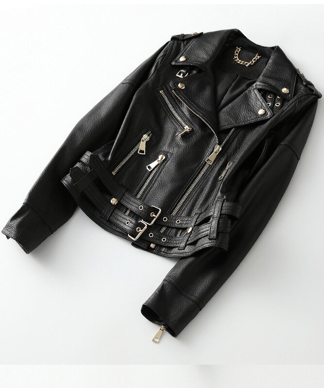YR!Free shipping.fashion Ladies genuine leather jackets.chic ,trendy ,vintage sheepskin, motor jackets