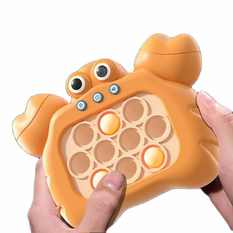 Mainan Fidget gelembung dorong Pop Anak laki-laki dan perempuan, mainan antistres dengan mesin Game LED pereda stres untuk anak-anak & dewasa