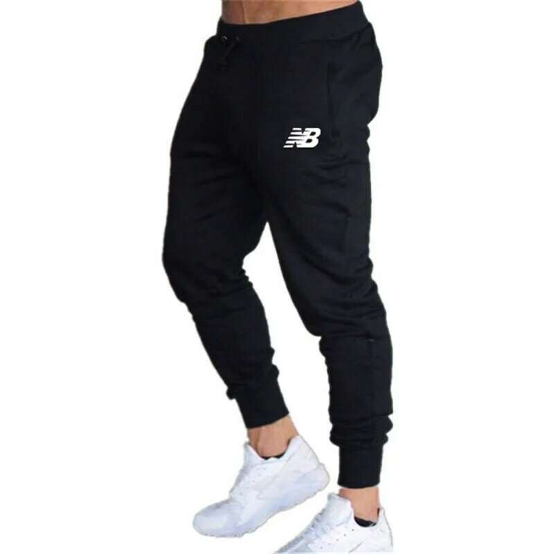 Moletom impresso dos homens de alta qualidade calças casuais marca calças fitness tamanho grande jogging calças primavera/outono 2022 novo fino