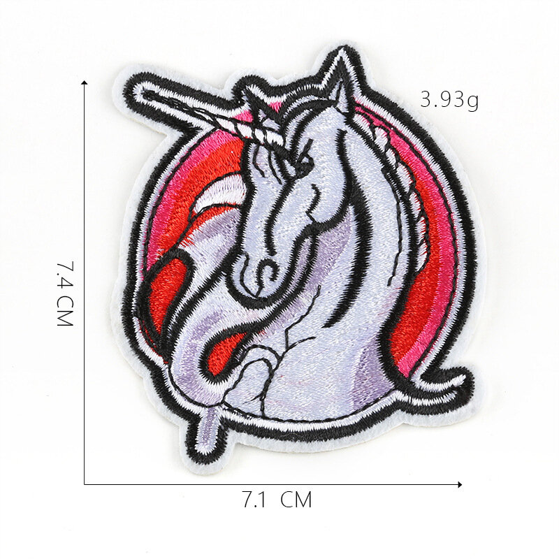 7Pcs Cartoon Unicorn series Iron on Embroidered Patches For on Clothes Jeans Hat Bag Sticker Sew DIY Patch Applique Badge Decor