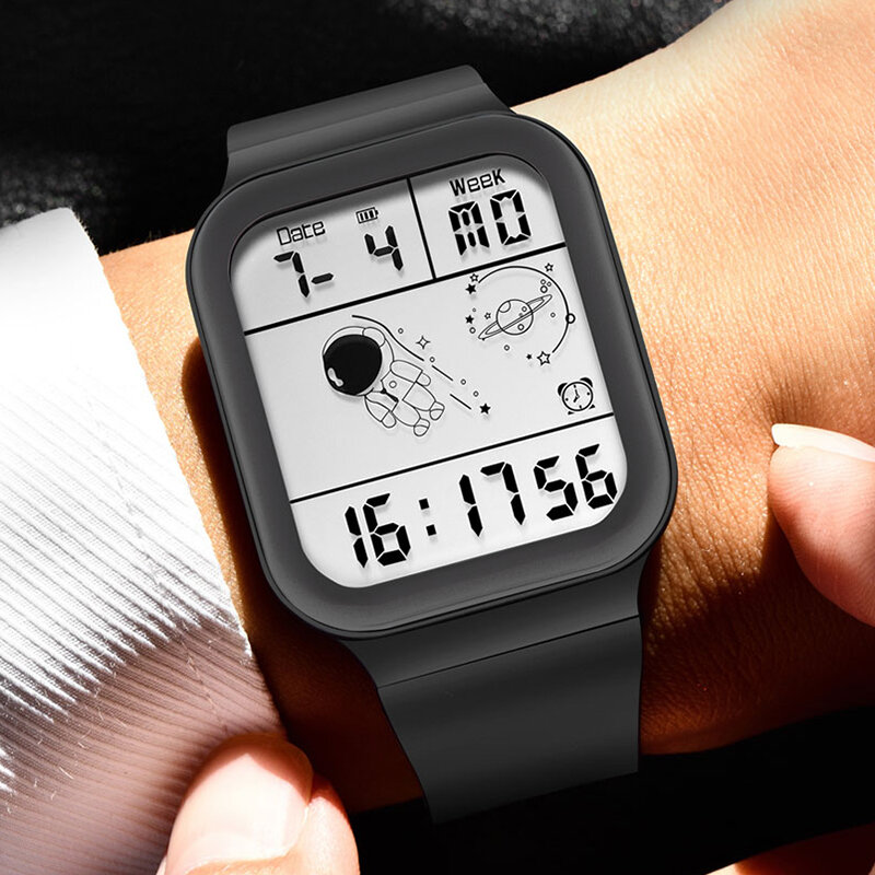 LIGE-브랜드 남성 스포츠 시계 듀얼 디스플레이 아날로그 디지털 LED 전자 석영 손목 시계, 방수 다이빙 군사 시계