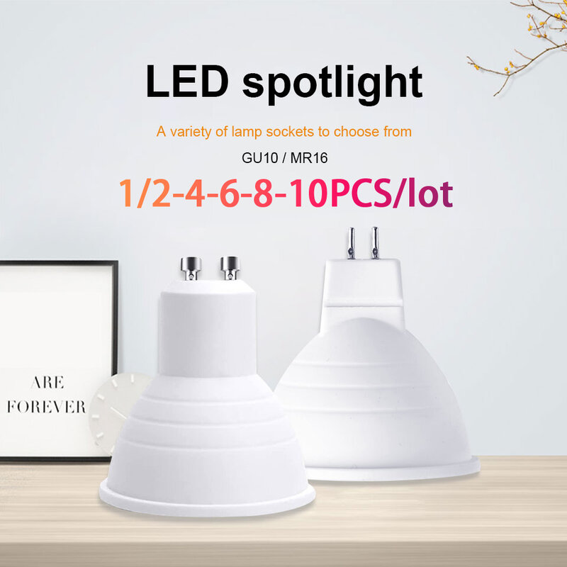 1/2/6/10pcs LED Spot Light GU10 LED Bulb 12W 9W 6W 3WLED Lamp 220V Spotlight MR16 7W Lampada GU5.3 Corn Light Bulb Gu 10 Ampoule