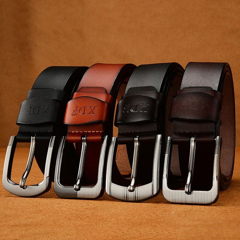 Hot Fashion Design Retro High Quality Buckle Jeans Strap Casual Business Leather Waistband Men Belt