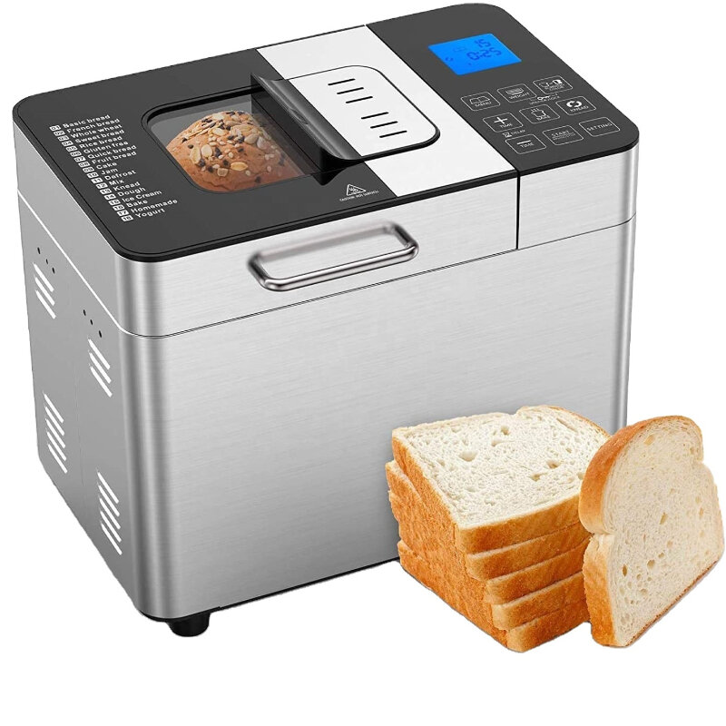 สแตนเลสหน้าแรกใช้เครื่องทำขนมปัง Ice Cream Maker ฟังก์ชั่น Nut Dispenser