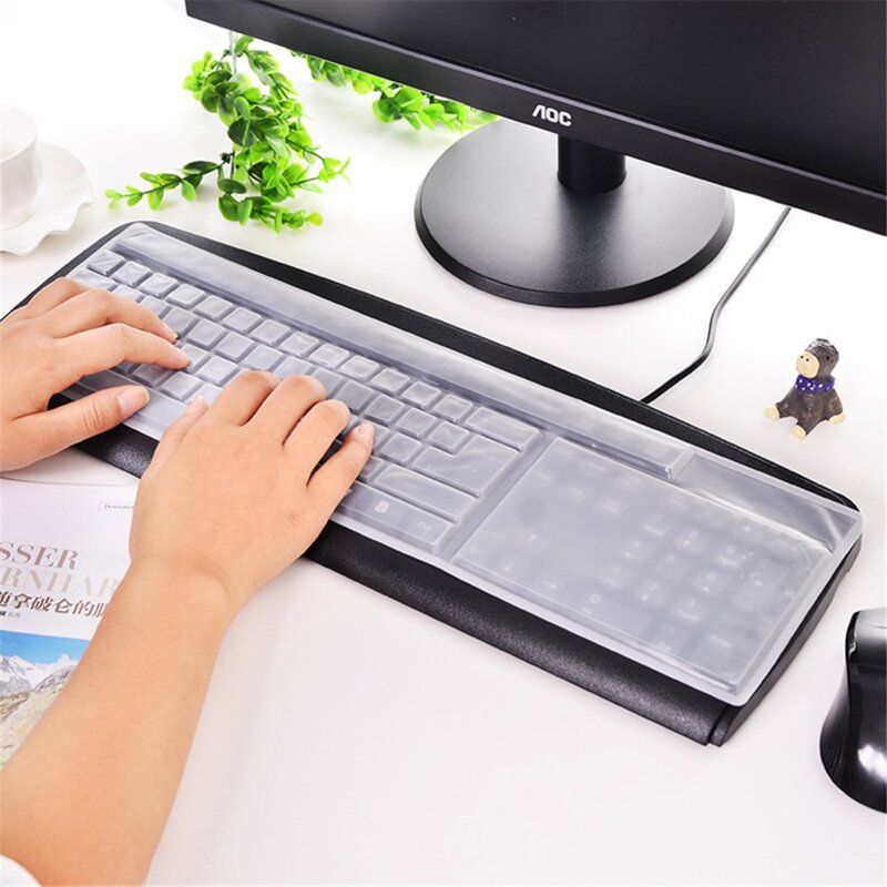 Película protectora de silicona impermeable para teclado de ordenador portátil, película protectora transparente para teclado y Notebook, a prueba de polvo