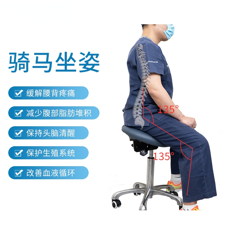 Levantamento de rotação cadeira do computador ergonômico dentista cadeira sela assento ajuste universal rodízio peças para cadeiras escritório
