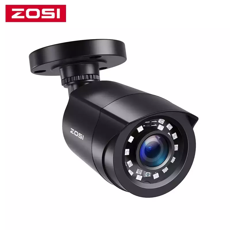 ZOSI 1080P 4-in-1 kamera do monitoringu CCTV, 3.6mm obiektyw 24 diody podczerwieni, 80ft widzenie w nocy, na świeżym powietrzu Whetherproof kamera monitorująca