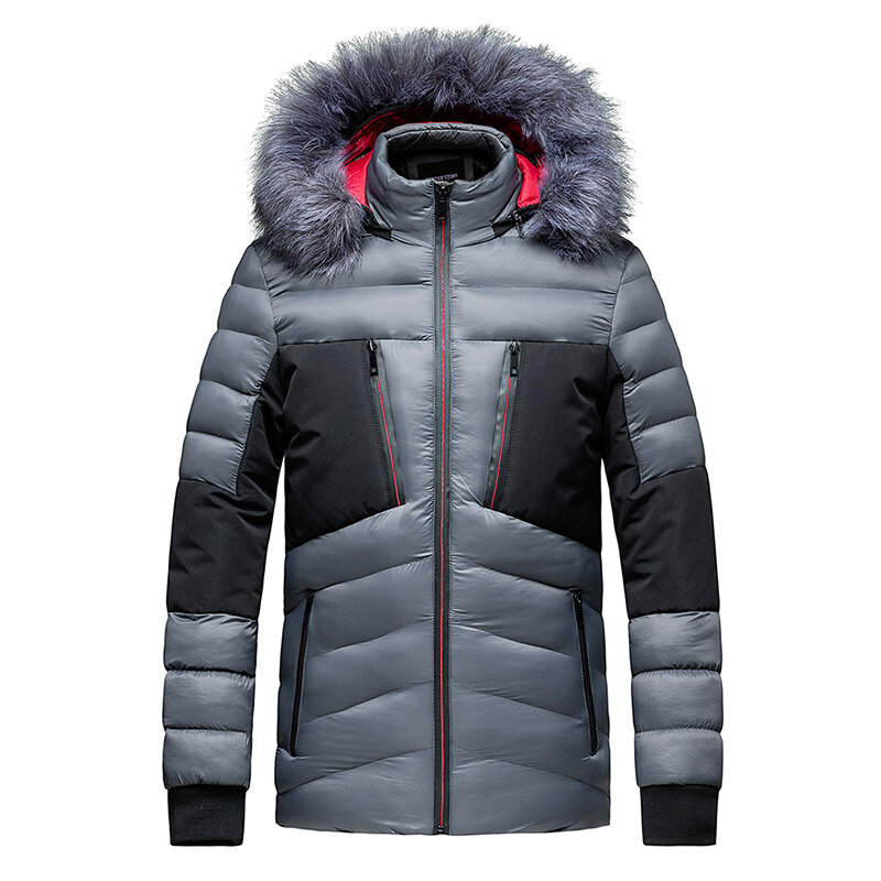 2022 inverno parka masculina nova moda confortável com capuz bonito masculino quente jaqueta casual engrossado jaqueta à prova de vento
