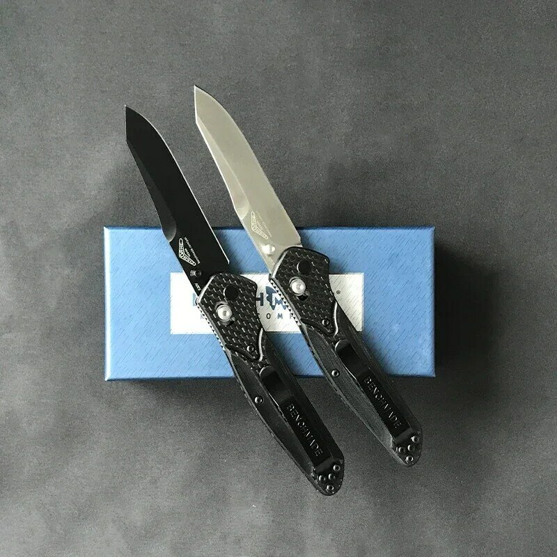 Carbon Fiber Handle BENCHMADE 940 OSBORNE Folding Knife 440C Blade Outdoor Safety Defense Tactical Pocket Knives
