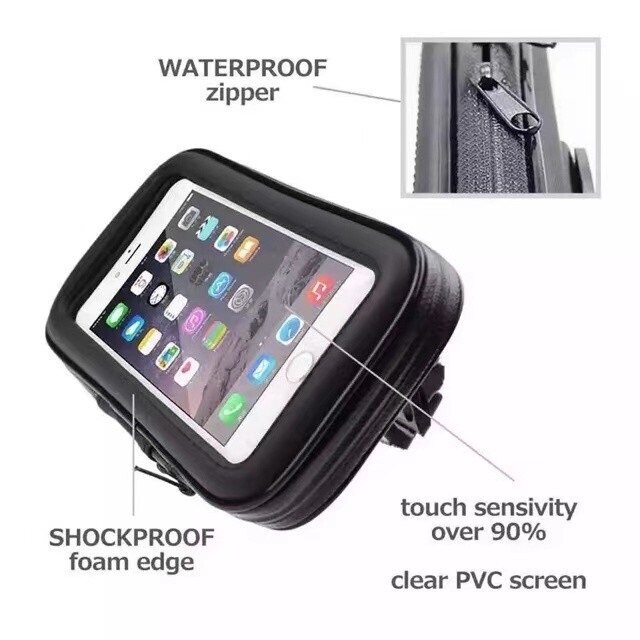 Motor Holder New Version Waterproof Motorcycle Motor Motorbike Mount Holder Phone Case Holder Bag GPS