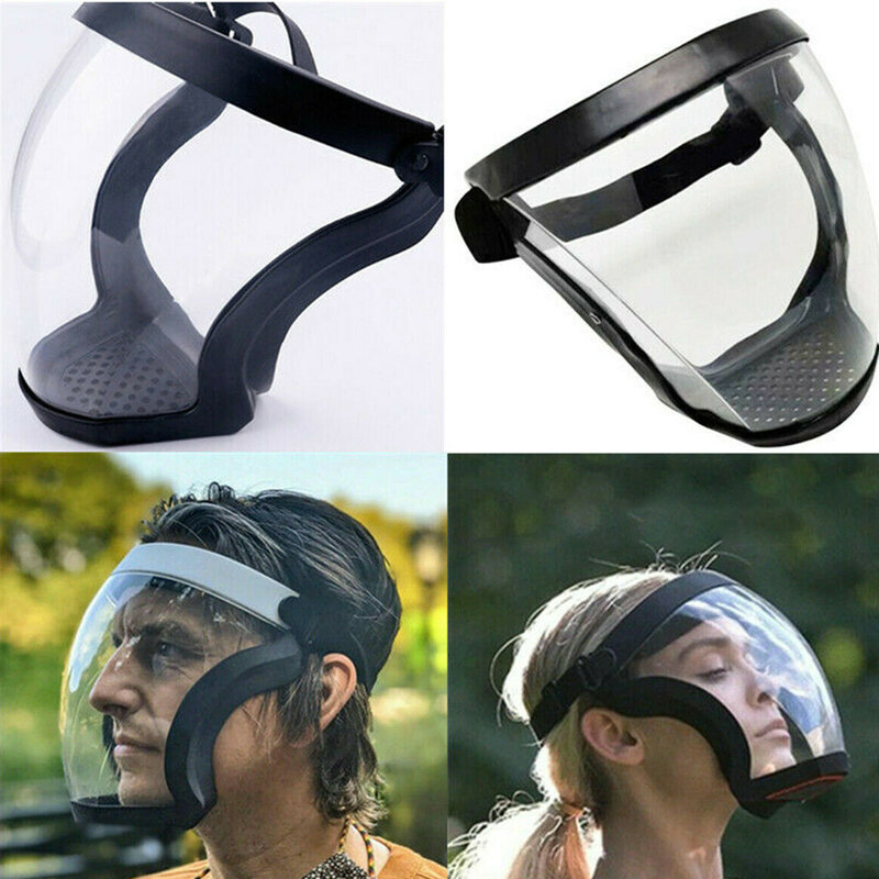 Pelindung Wajah Penuh Masker Wajah Tahan Angin Sepeda Motor Bersepeda Pelindung Wajah Olahraga Luar Ruangan Kacamata Keselamatan Pria Antikabut Tahan Debu