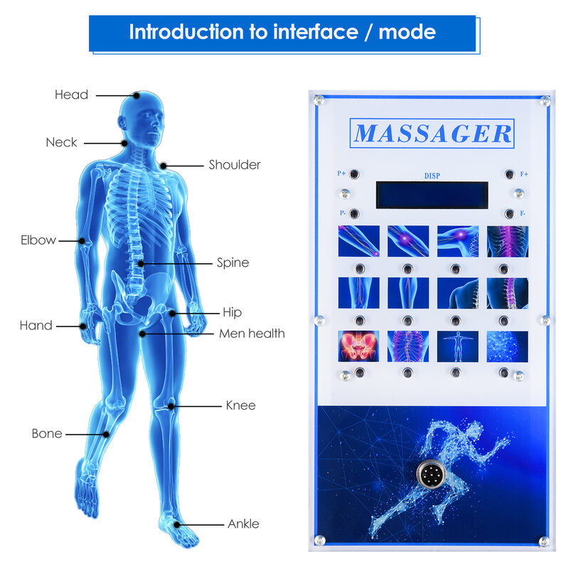 7 Heads Touch Screen Shockwave Therapy Machine ED Treatment Pain Relief Lattice Ballistic Shock Wave Physiotherapy Tool
