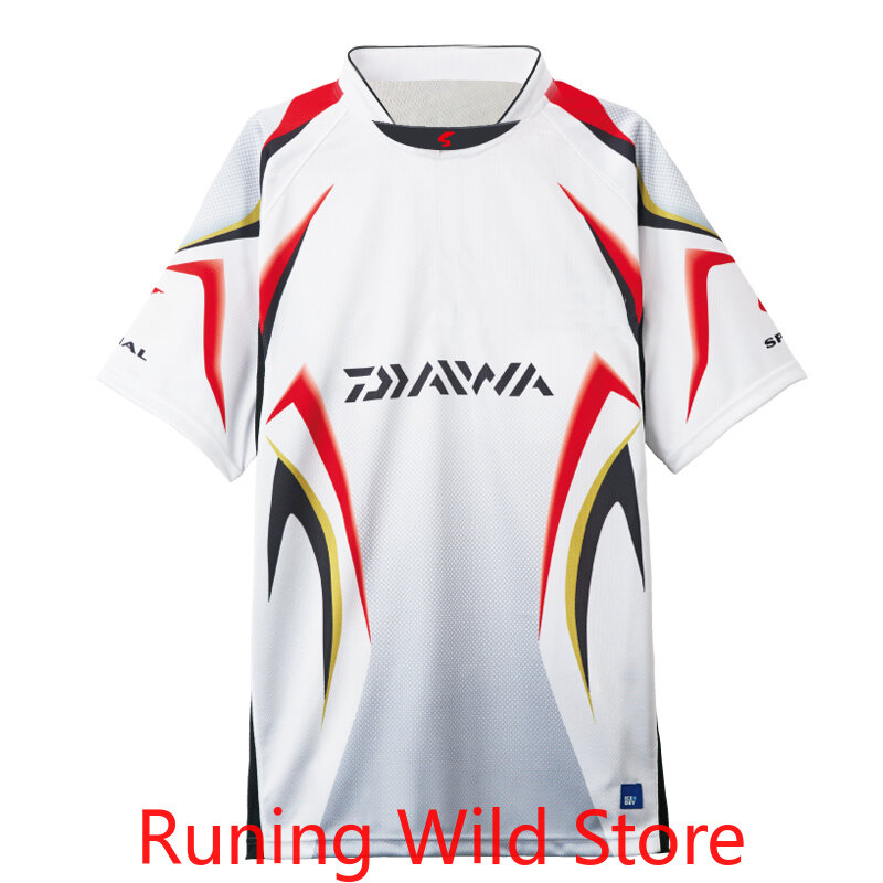 DAWA-Camiseta de pesca de talla grande, Jersey de secado rápido para ciclismo, senderismo, ropa de pesca de verano, protector solar, Jersey de pesca de manga corta, 2021
