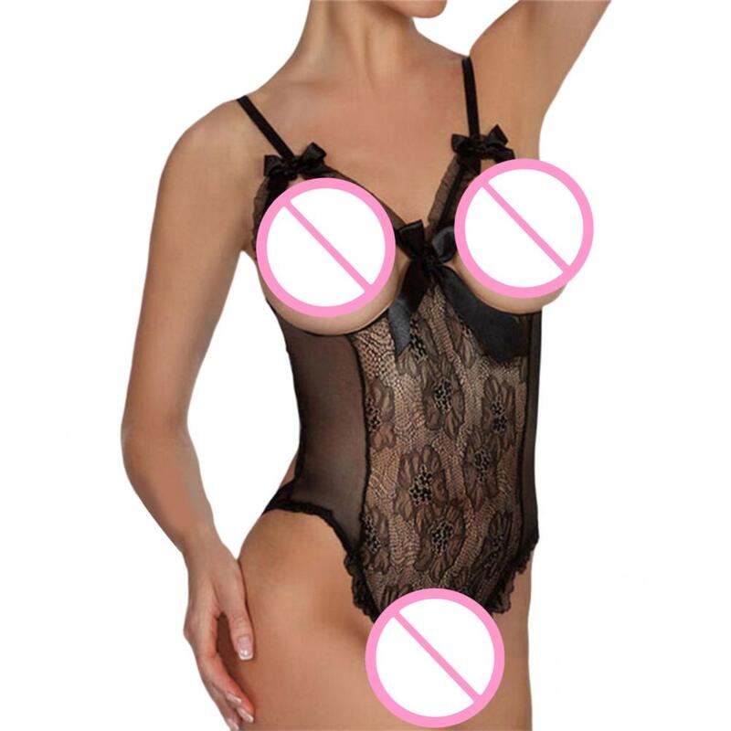 Set Bra Bergaya Celana Dalam Bodysuit Seksi Set Bra Wanita Ringan Dapat Disesuaikan Warna Solid