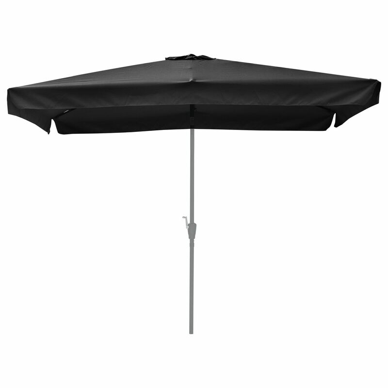 Reemplazo de la cubierta del paraguas 9,8X6,5 pies tela 100% poliéster 292X195 Cm