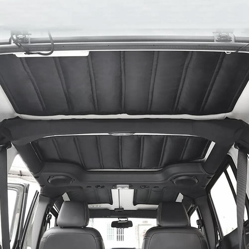 Telhado do carro hardtop som deadener grosso durável headliner dobradiças isolamento térmico para jeep wrangler jk 12-17 4 porta-boom