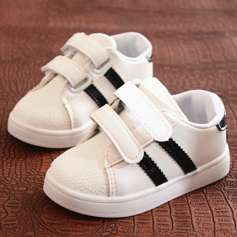 Bayi Sepatu Anak Laki-laki Sepatu Anak Perempuan Balita Sepatu untuk Anak PU Kulit Datar Fashion Bayi Lembut Kasual Sepatu Sapato Infantil