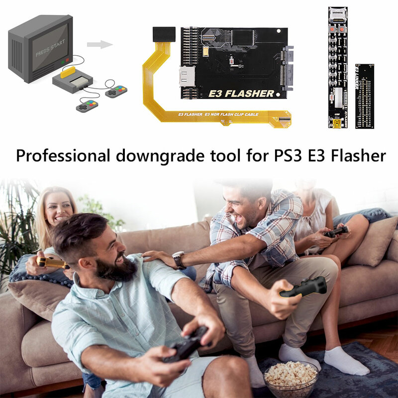 1ชุดถาด Professional Board Host Downgrade เครื่องมือสำหรับ PS3 E3 Nor Flasher เกมคอนโซลเปลี่ยนชิ้นส่วน