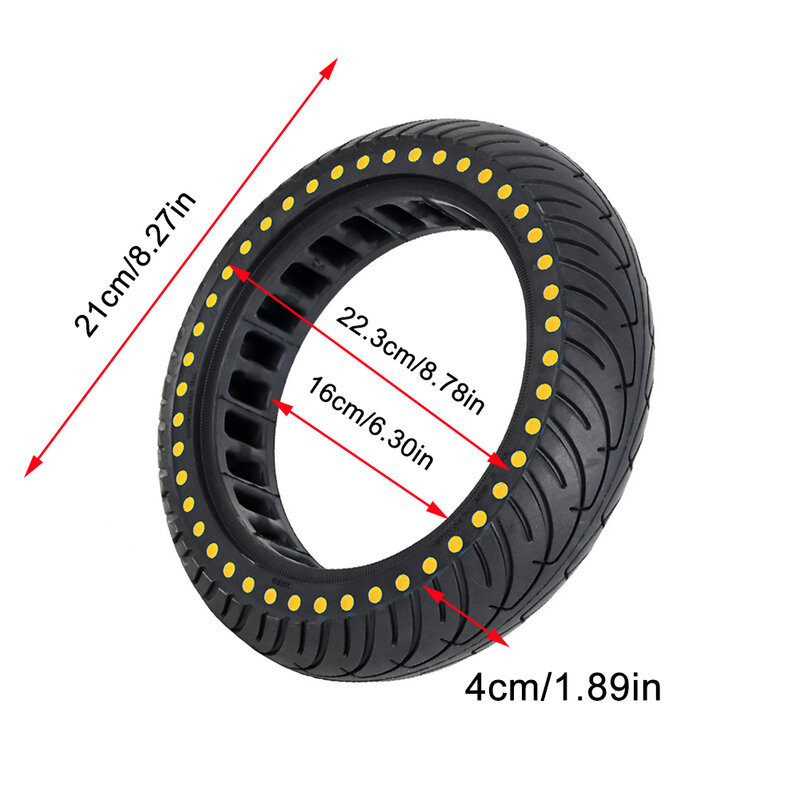 Цельнолитые резиновые шины 8,5 дюймовая сменная шина для M365/Pro/4S/Pro2 электрический скутер прочная Взрывозащищенная твердая шина