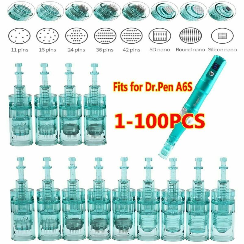10/30 Pcs Dr.pen A6S Micro Needle 11 Needle 24 Needle 36 Needle 3D Nano Needle Tip Replacement Bayonet Cartridge Leather Stamp