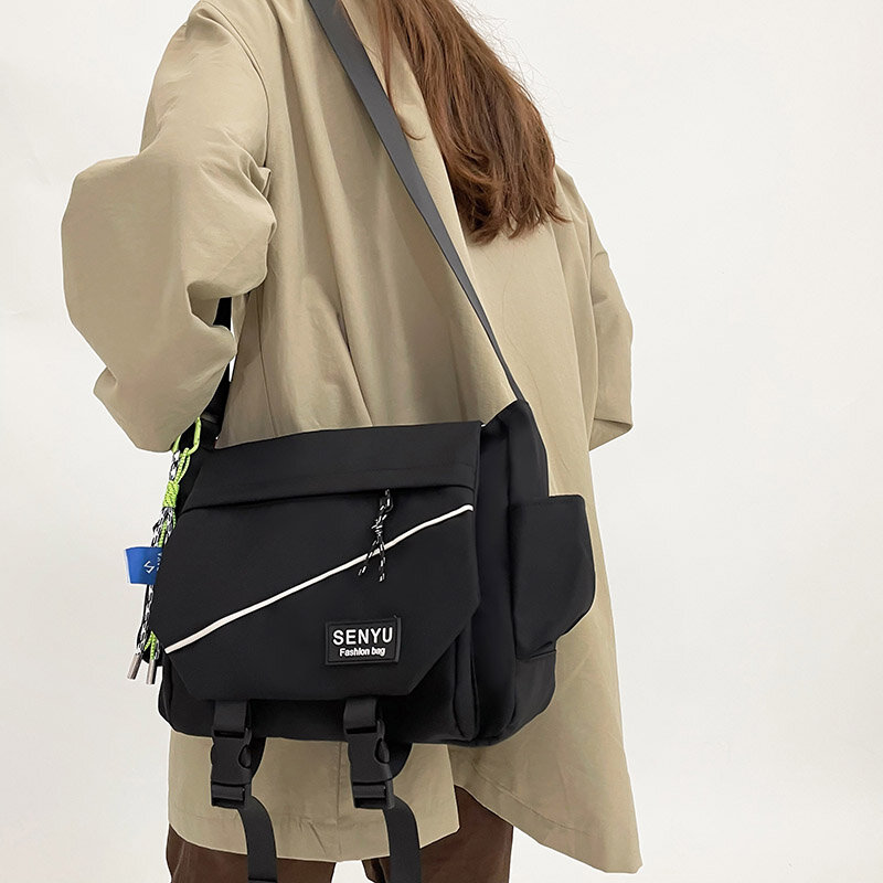 Estudante saco de escola feminina grande bolsa de ombro casual nova marca designer crossbody sacos qualidade feminina bolsas à prova dwaterproof água sac novo